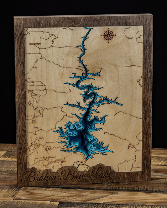 Broken Bow Lake Map