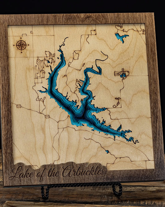 Lake of the Arbuckles Map