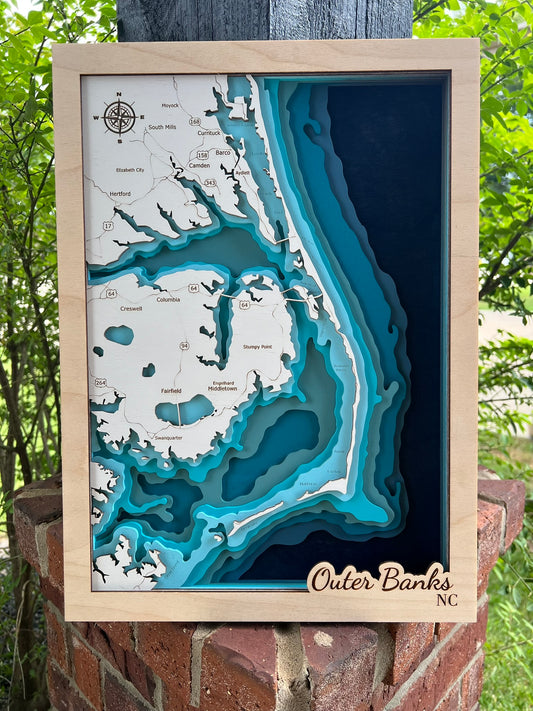 Multi-layered Outer Banks Map