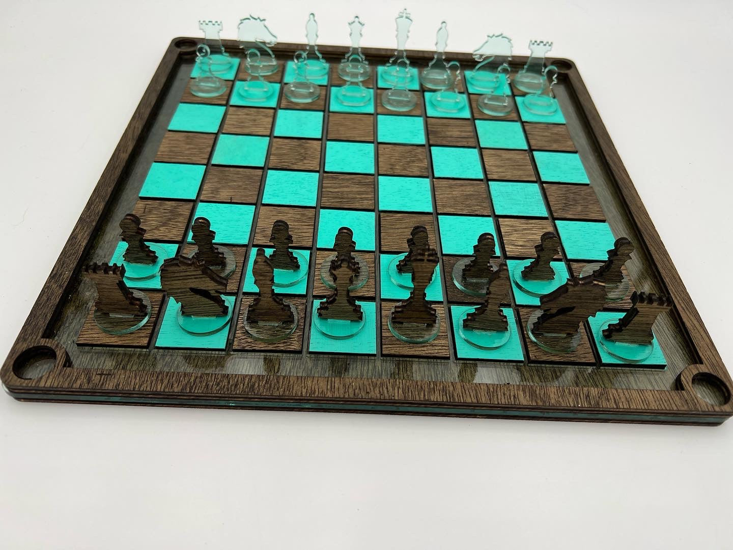 Wooden Chess Set Personalized Chess Board Handmade Chess 