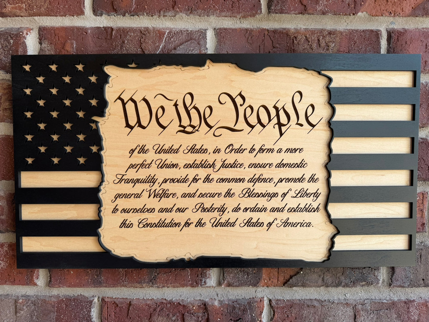 We the People Layered Sign