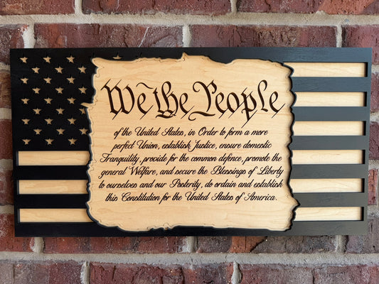 We the People Layered Sign