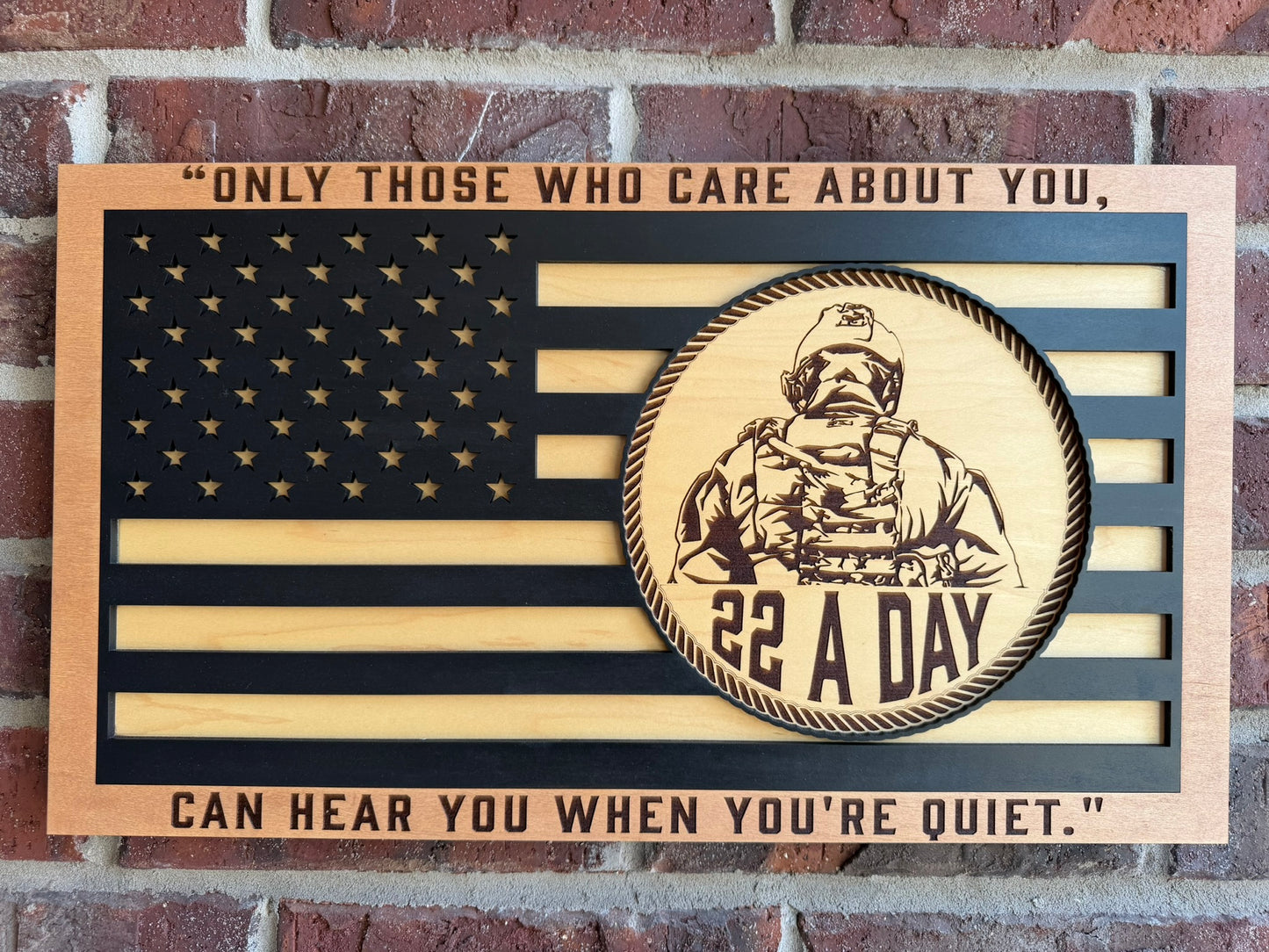 Layered 22 a Day Flag