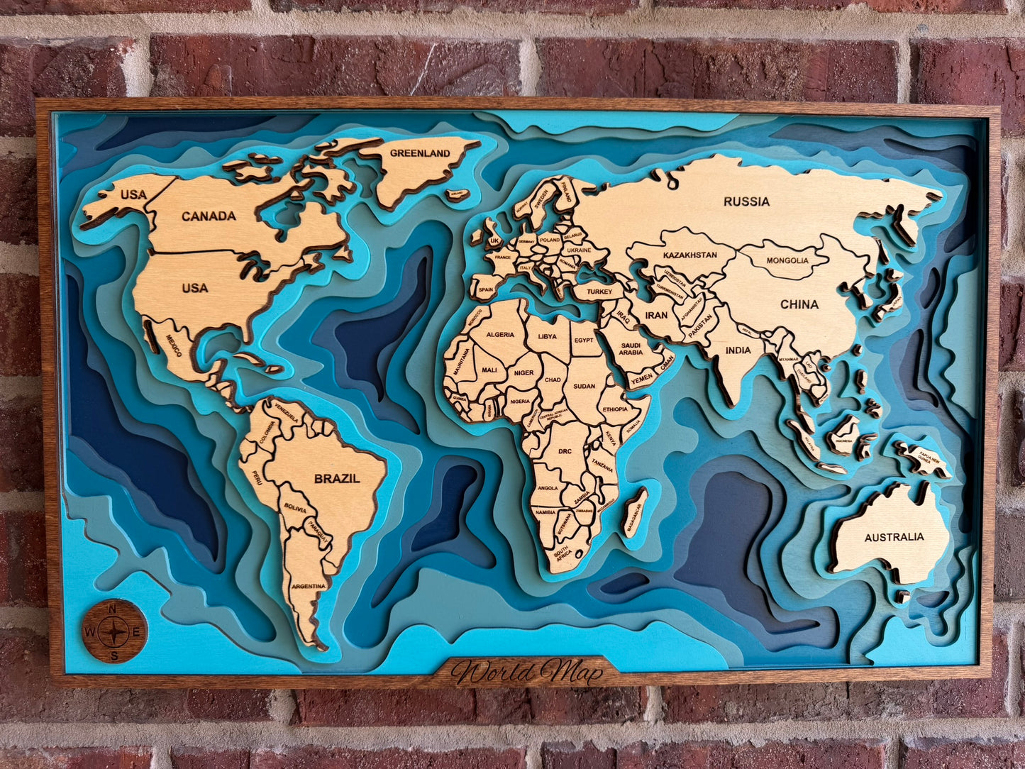 Layered World Map