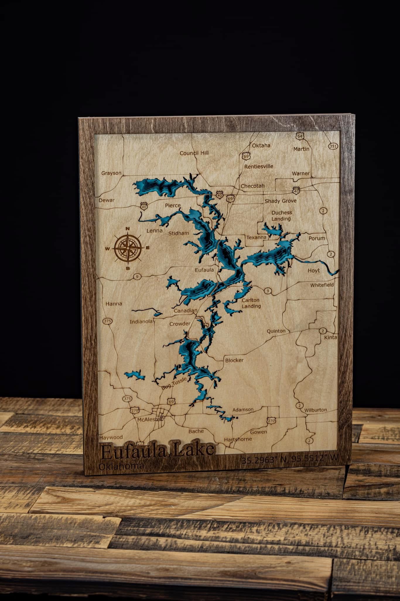 Eufaula Lake Map