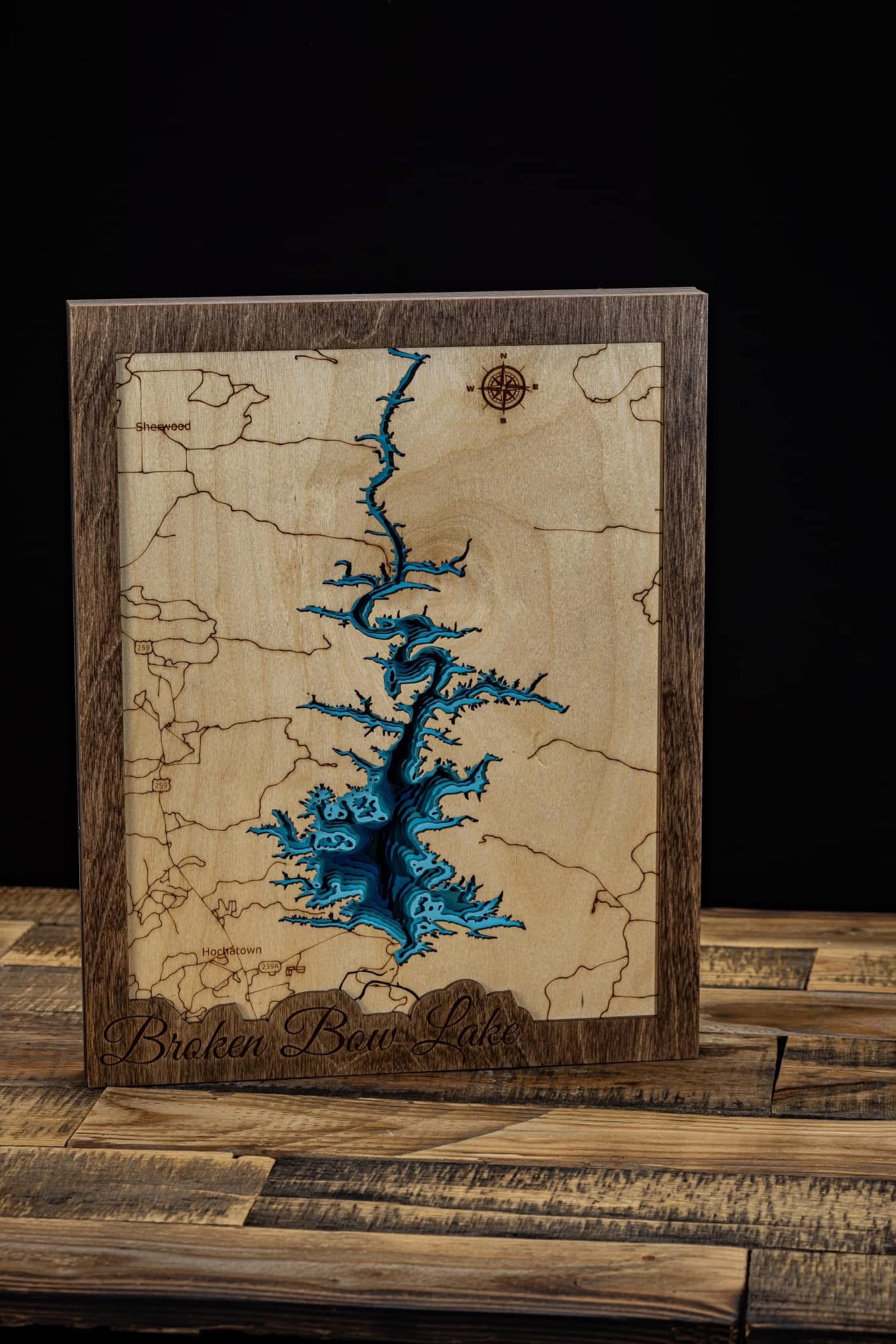 Broken Bow Lake Map
