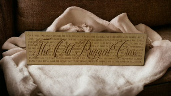 Old Rugged Cross Sign The Old Rugged Cross Sign – Etched Custom Design Studio